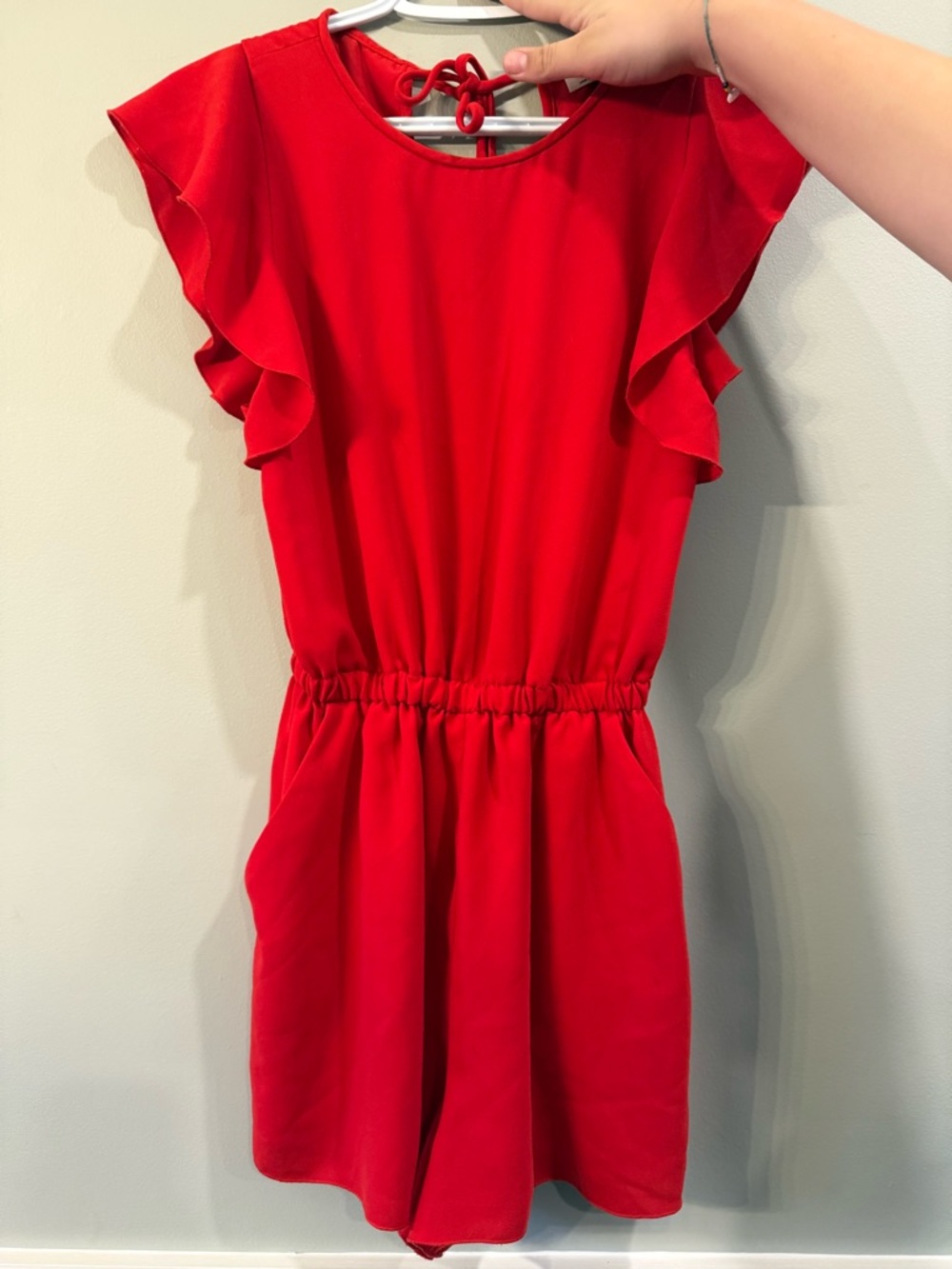 Wilfred Red Short Sleeve Top with Smooth Knit